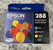 Epson 288 4pk Ink Cartridges - Black/Cyan/Magenta/Yellow 06/2027 Brand New