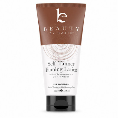 Beauty by Earth Self Tanner Body Lotion, Medium to Dark 7.5 oz Exp 2027+