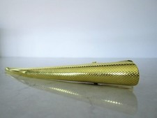 Gold tone metal alligator hair claw clip clamp with texture