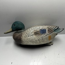 Vintage DUCK DECOY Plastic 15” Mallard Drake Made In Taiwan