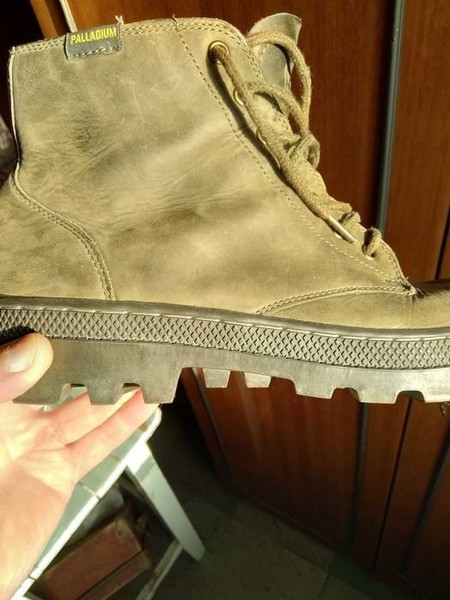 Men Palladium Boots Green Leather 46