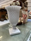 Vintage Westmoreland Milk Glass English Hobnail Goblet Footed Vase Bowl