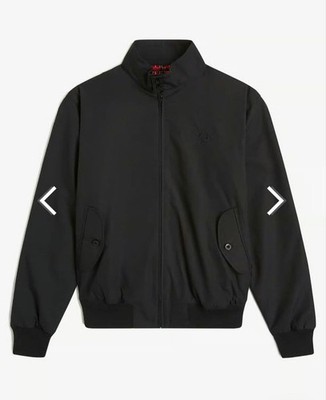 Fred Perry Harrington Jacket Made in England Tartan Check Lining Black