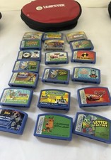 18 Leapster Game Lot Plus Storage Case