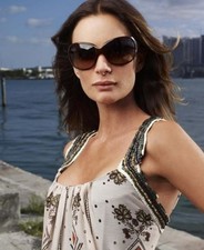 Burn Notice "Fiona"Butterfly Sunglasses W/Brown Frame Gradient Copper Lenses.