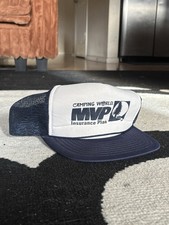 Vintage 90s Snapback Adjustable Cap Camping World MVP Insurance Promo Hat