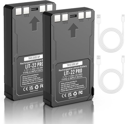 2 Pack 7000mAh LIT-22 Battery Lithium For Trail Camera Flex-M Flex G-36, Plus, S