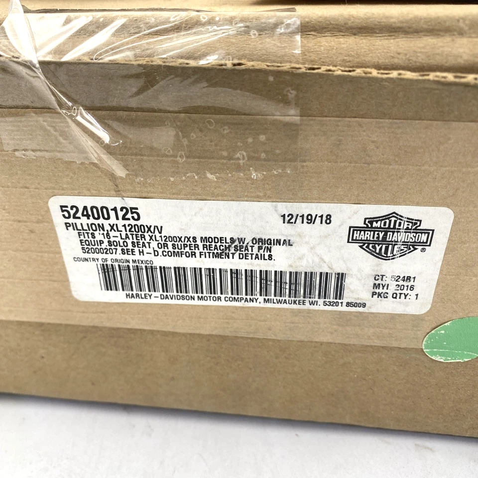OEM Harley 52400125 Cuarenta y ocho Pasajeros Traseros Asiento Pillón 16-22 Sportster XL Foto 2 de 4