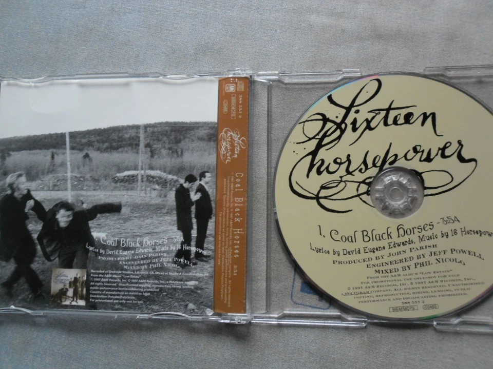 16 HORSEPOWER -- COAL BLACK HORSES -- (A&M Records, 1997) -- PROMO CD SINGLE - Bild 2 von 4
