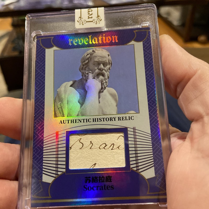 2025 Eternal Revelation Cuts Handwritten Relic Socrates 02/75. F105