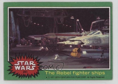 1977 Topps Star Wars #241 The Rebel fighter ships