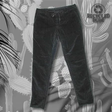 $318 MASON'S Men's 54 (US 38) Extra Slim Black Milano Jogger Pants Soft Corduroy