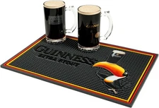 Guinness Extra Stout Bar Mat 18X12" Durable and Dishwasher-Safe Accessory With