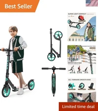 All-Terrain Kick Scooter for Ages 6+ | Foldable, 240lbs Max Load | Safe & Smooth