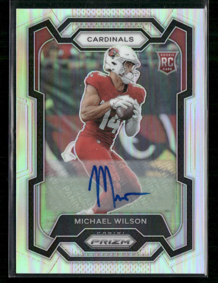 2023 Panini Prizm #303 - Michael Wilson Silver Prizm  Rookie RC Auto
