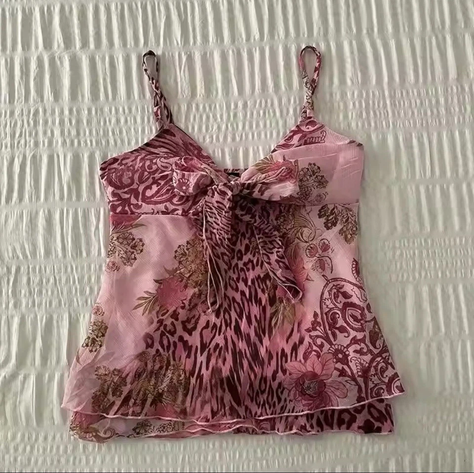 Y2K Cute Vintage 2000s Tank Top Graphic Print Women - Image 2 of 2