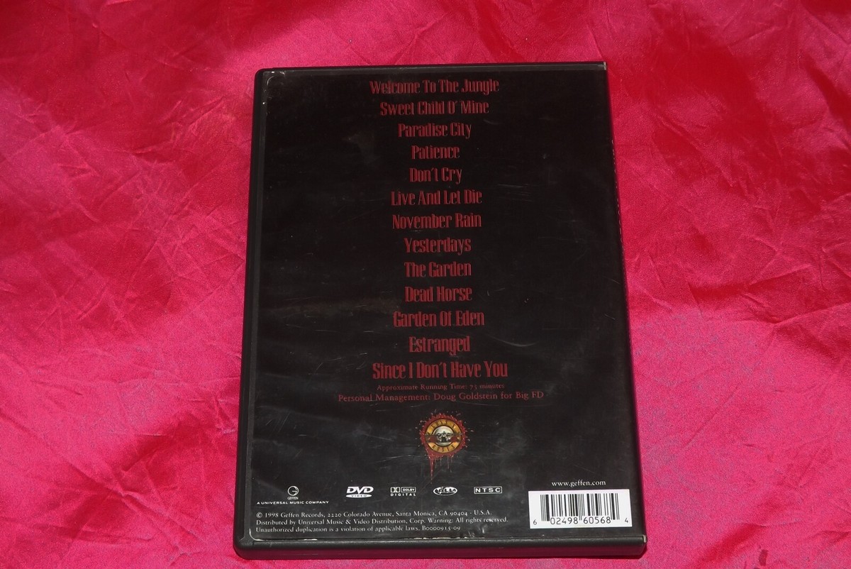 🌈 Guns N' Roses Welcome To The Videos (DVD, 1998) Axl Rose
