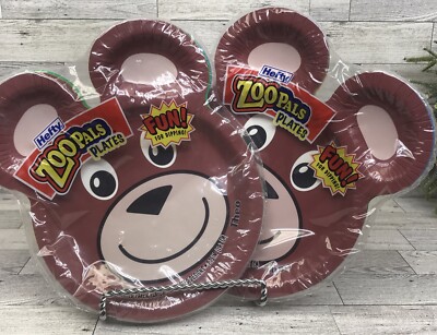 2 Zoo Pals Hefty Paper Plates Party Edition 2024 15 Ct Fun Playtime Mask  Craft