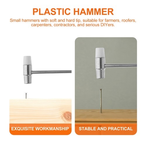 4 Pcs Multifunctional Small Hammer Soft Miss Hand Tool Mini Woodworking Mallet - 第 10/12 張圖片