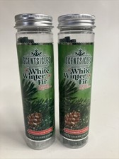 Scentsicles White Winter Fir Fresh Cut 12 Total Ct Scented Ornaments  Hooks