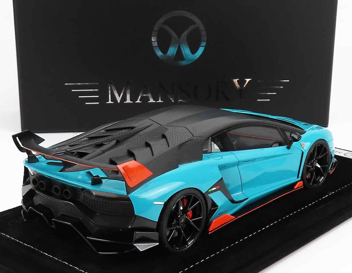 Motorhelix LAMBORGHINI AVENTADOR MANSORY CABRERA 2020 MIAMI BLUE 1