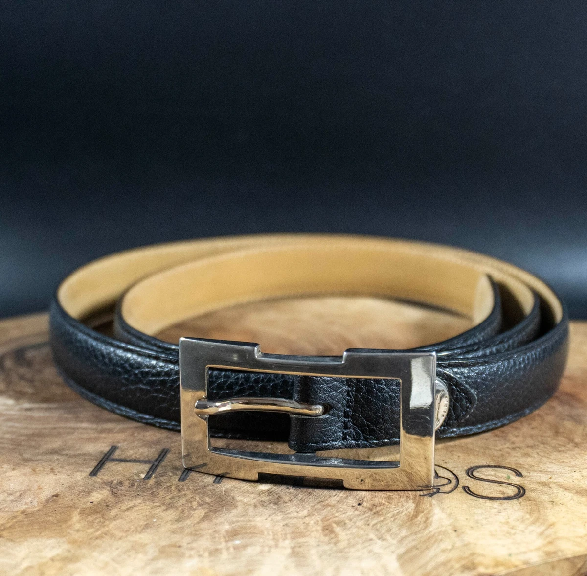 ❤️Womens LONGCHAMP PARIS Blue / Silver Buckle Belt Size M 30-34 Longchamp Belt Women - Etsy main image 3