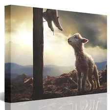 The Sacrifice of Jesus Picture Religious Christian Home Decor Print Gift