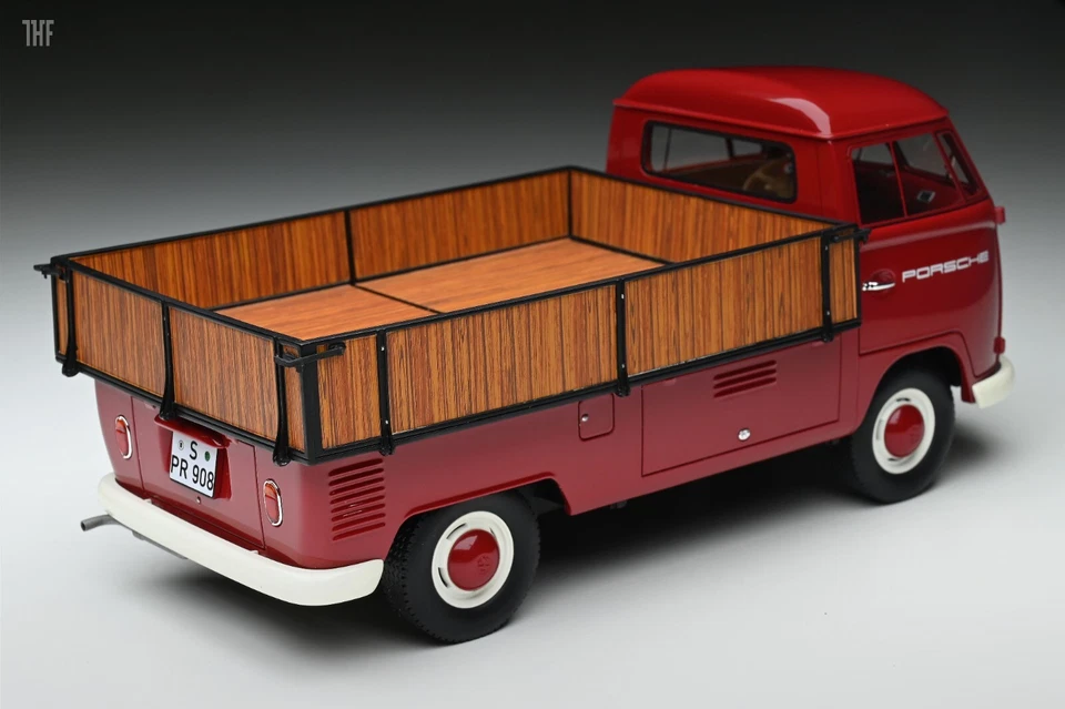 1/18 Premium Classixxs Volkswagen VW T1 TRANSPORTER Porsche Team pick-up-30075 - Image 2 of 4