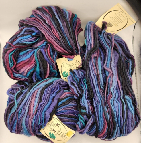 3 Skeins Dyed In The Wool Merino Wool Hand Painted Italian Yarn 7 oz 245 yd each - Picture 2 of 6