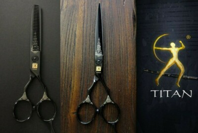  Friseurschere Haarschere SET Blackline in 5.5  zoll  High Level  H555 SET