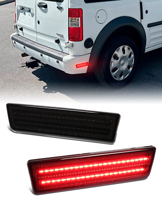 2PCS Rear Bumper LED Side Marker Lights Lamps For 2010-2013 Ford Transit Connect