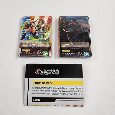Force of Will TCG Peter Pan and Captain Hook Promo Demo Decks with Rulebook FOW 