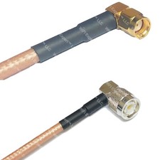 RG400 RP-SMA MALE ANGLE to TNC Male Angle RF Cable FAST-SHIP LOT