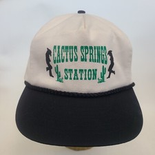 Vtg Baseball Hat Cap CACTUS SPRINGS STATION Southwest GHOST TOWN Cowboys Unique