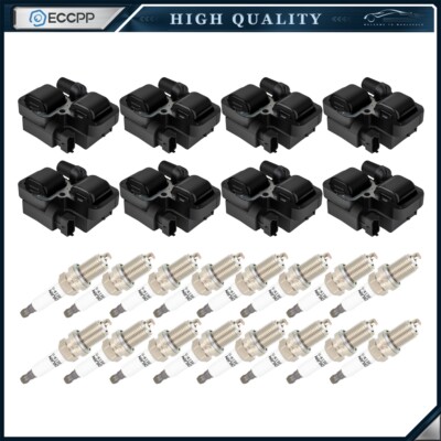 ECCPP 8 For CL500 CLK430 CLK500 CLS500 E500 S430 S500 Ignition Coil & Spark Plug