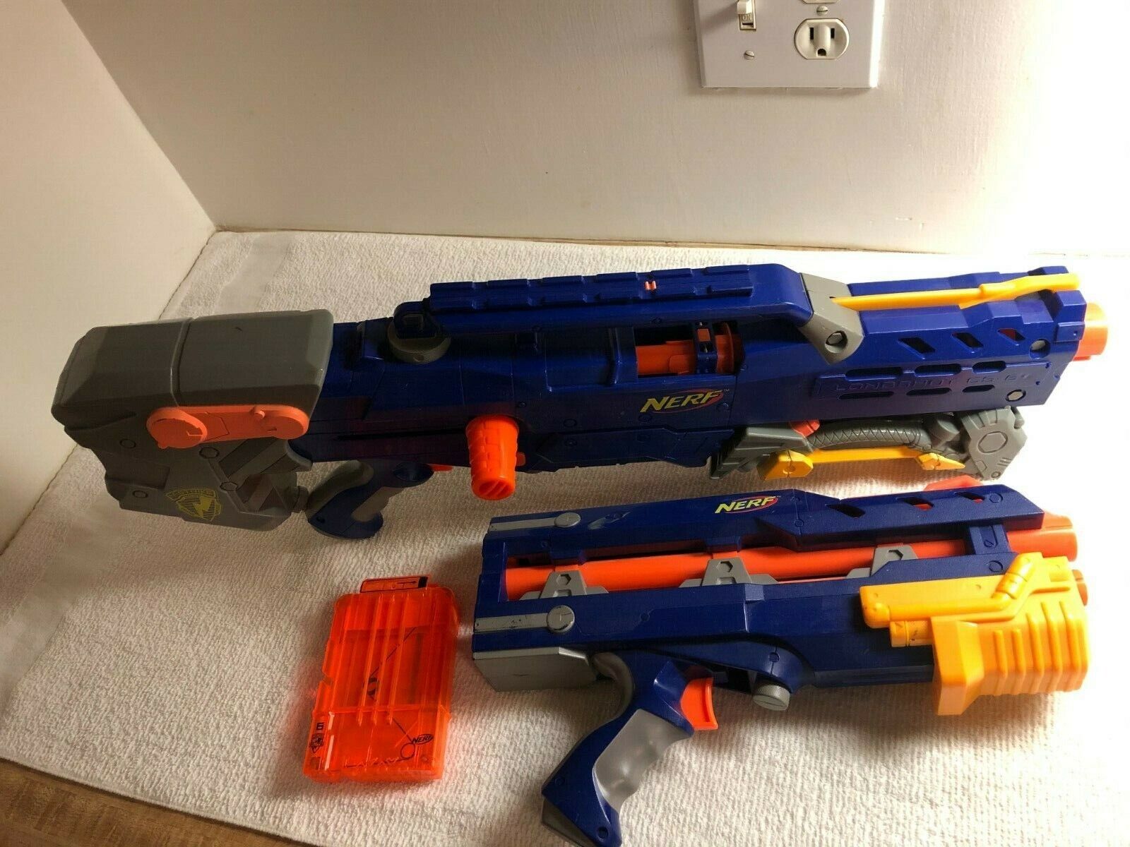 Nerf N-Strike - Longshot CS-6 Sniper Rifle Blaster Gun - Hasbro - Tested &  Works