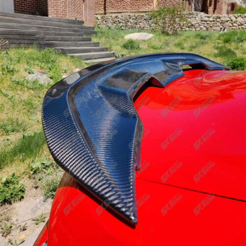 Carbon Fiber/Gloss Black Rear Trunk Spoiler Wing Bodykit For Ford Mustang 18-23 - Picture 8 of 52