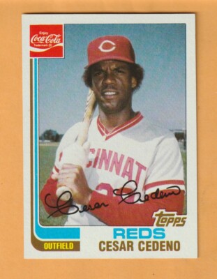 Cesar Cedeno Cincinnati Reds 1982 Coke #4