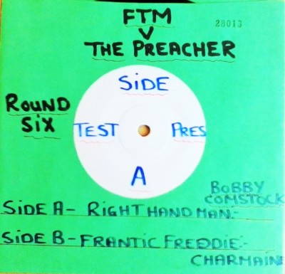 BOBBY COMSTOCK - RIGHT HAND MAN - FRANTIC FREDDIE TEST-PRESS - WHITE LABEL VINYL
