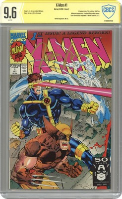 X-Men #1 Comics X-Press Signed Variant CBCS 9.6 SS Lee 1991 24-0ADD070-032