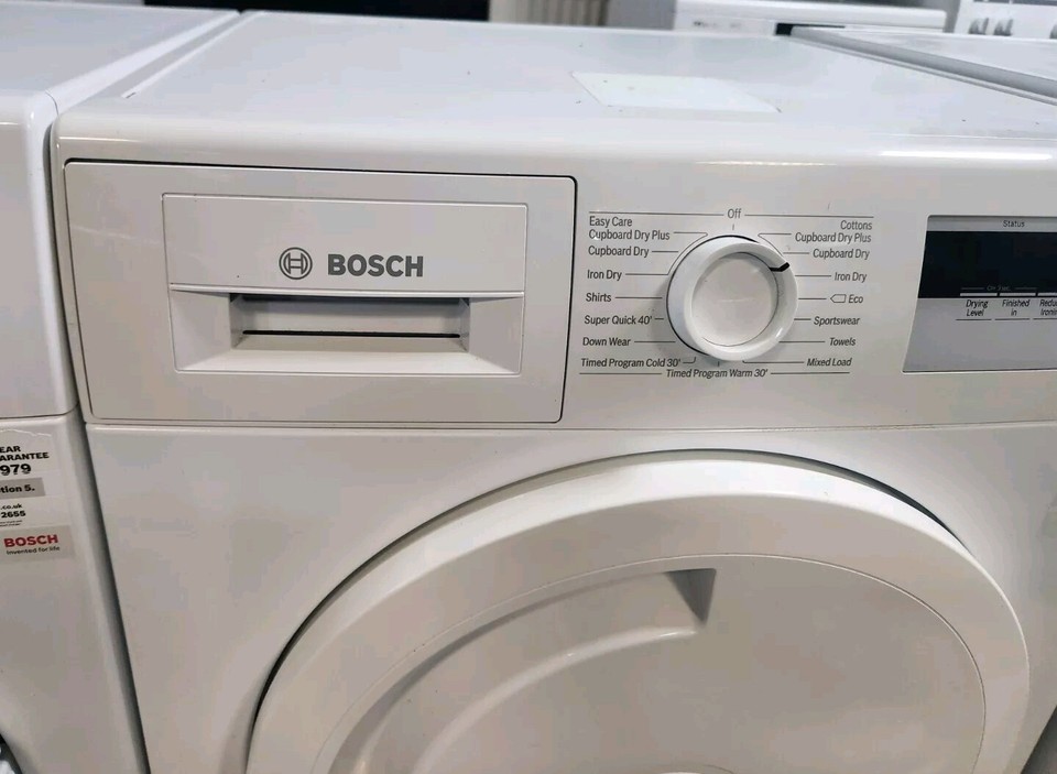 Refurbished Bosch 8kg Heat Pump Condenser Dryer White WTH84001GB 🅰️