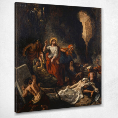Die Auferstehung des Lazarus Eugène Delacroix, edx138 Gemälde auf Leinwand gedruckt