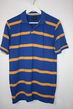 SIZE MEDIUM KARTEL BLUE STRIPED POLO SHIRT   7915