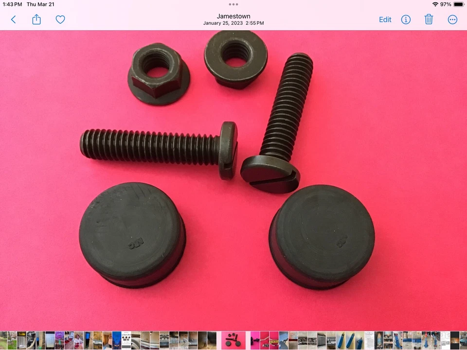 Parachoques ajustador capó GM Chevrolet Chevelle Impala Camaro Nova GTO 1964-1972 Foto 2 de 2