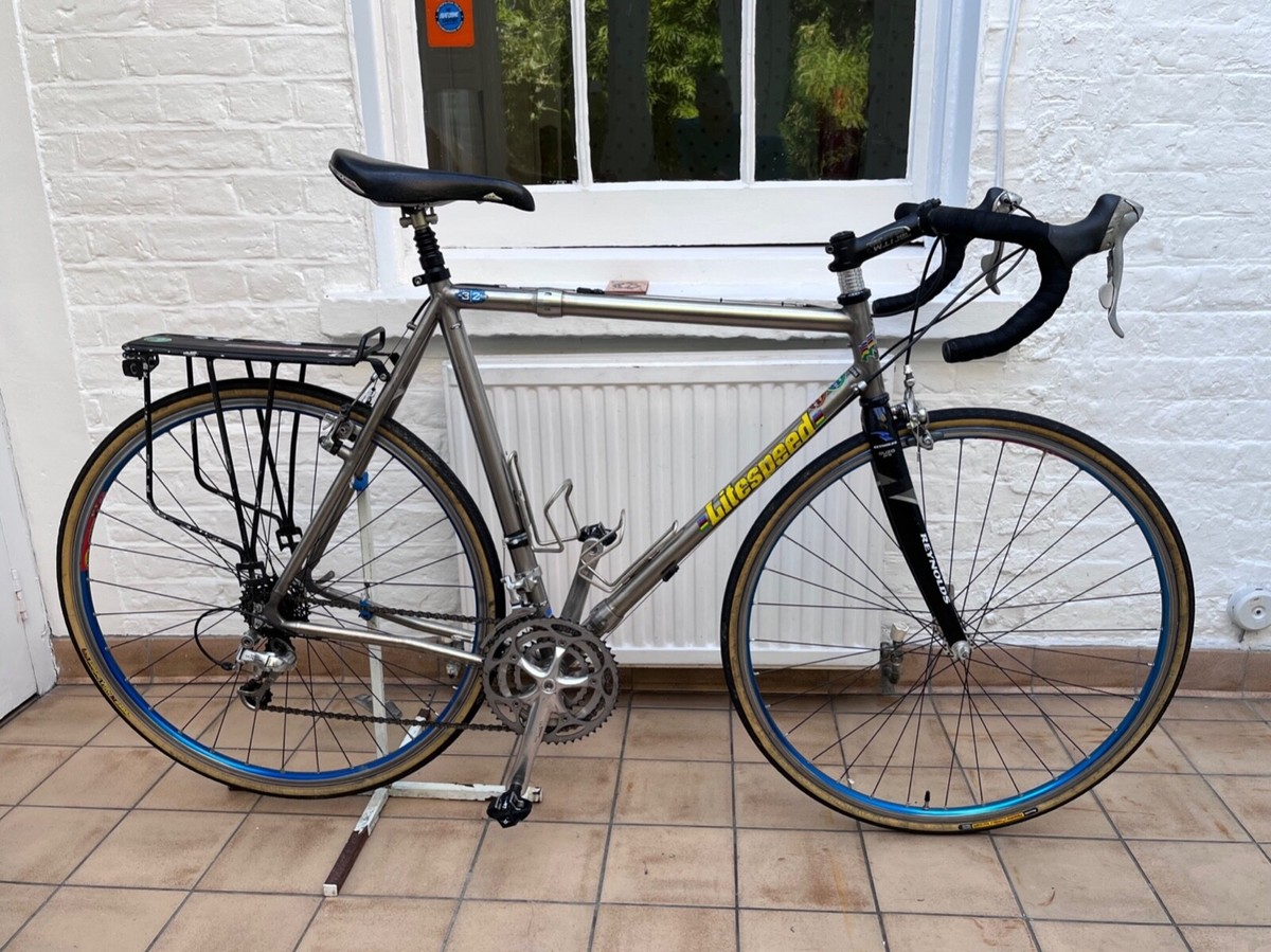 Much loved 1998 titanium Litespeed touring bike, TI aero couplers