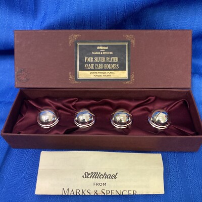 Set of Vintage St Michael's/Marks Spencer Silver-Plated Name