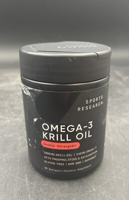 Antarctic Krill Oil Omega 3 Softgels 1000mg (Double Strength) with Phospholip...