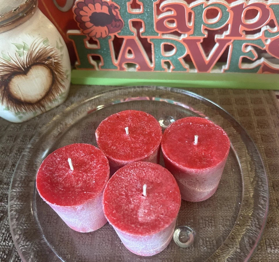  Juego votivo de arándano especiado - Votivos de mezcla de cera natural - Limpio - Ecológico -  Foto 2 de 4