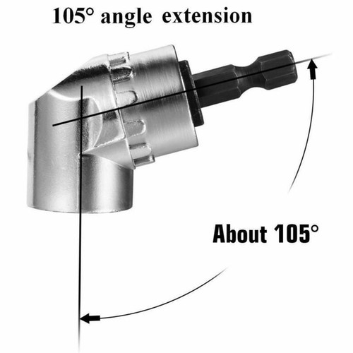 Winkel Schrauber Screwdriver Bohrfutter 0.3-6.5mm Adapter Schwarz Konverter - Bild 9 von 11