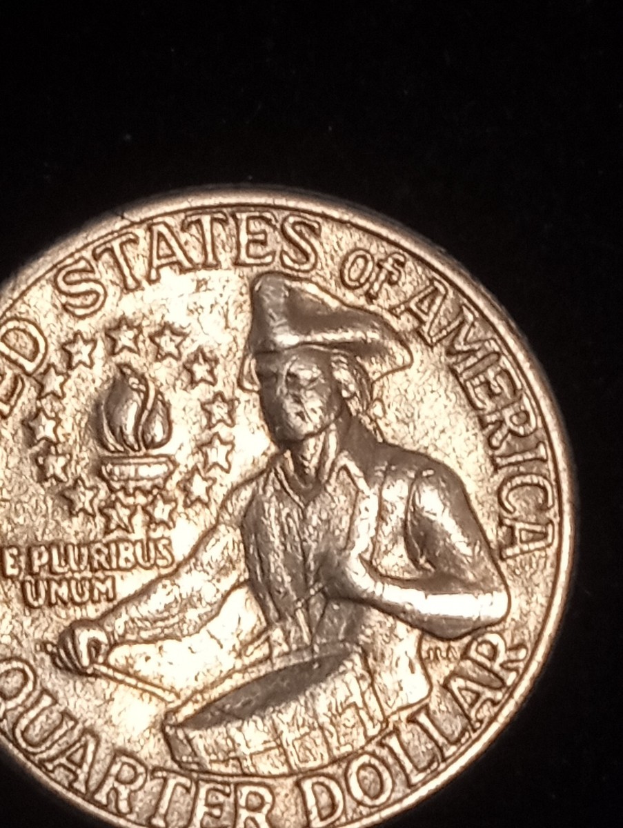 Rare 1776-1976 Bicentennial Quarter With Filled In D Mint Mark